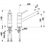 Смеситель для кухни Armatura Andra 6533-915 Смеситель для кухни Armatura Andra 6533-915